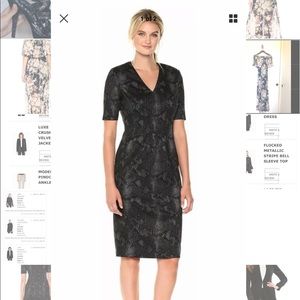 Snake print sheath dress Calvin Klein